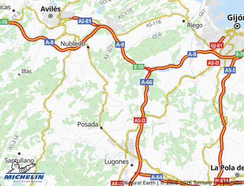 Carte MICHELIN Albares - ViaMichelin