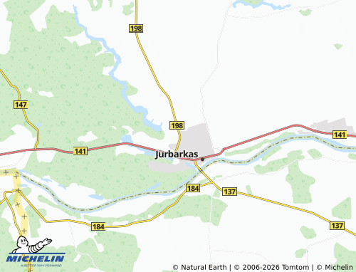 MICHELIN Jurbarkai map - ViaMichelin