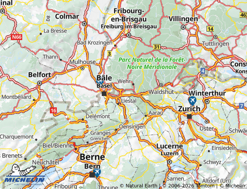 MICHELIN-Landkarte Rheinfelden - ViaMichelin
