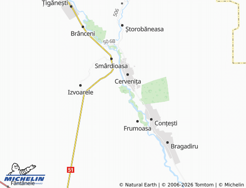 Mapa MICHELIN Păuleasca - ViaMichelin