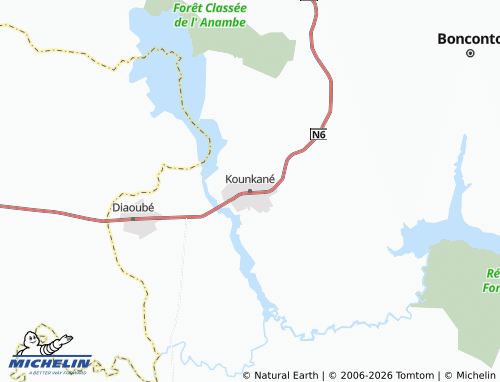 Mapa MICHELIN Kounkané - ViaMichelin