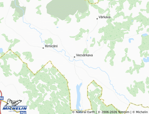 Mapa MICHELIN Vecvārkava - ViaMichelin