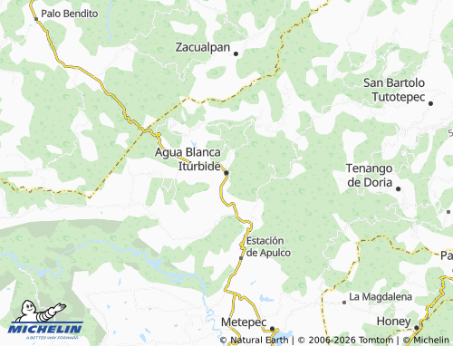 Mappa MICHELIN Agua Blanca Itúrbide - ViaMichelin