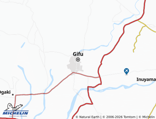 Kaart MICHELIN Gifu - ViaMichelin