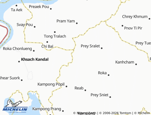 Mapa MICHELIN Mesa Prachan - ViaMichelin