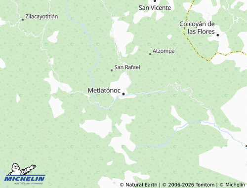 Carte MICHELIN Metlatónoc - ViaMichelin