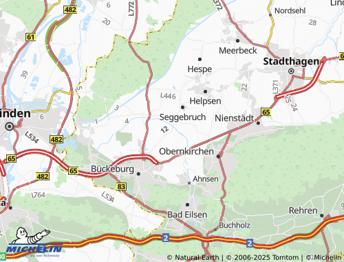 MICHELIN Achum map - ViaMichelin