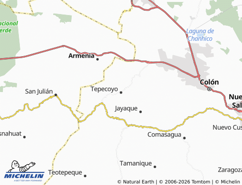 Carte MICHELIN Tepecoyo - ViaMichelin