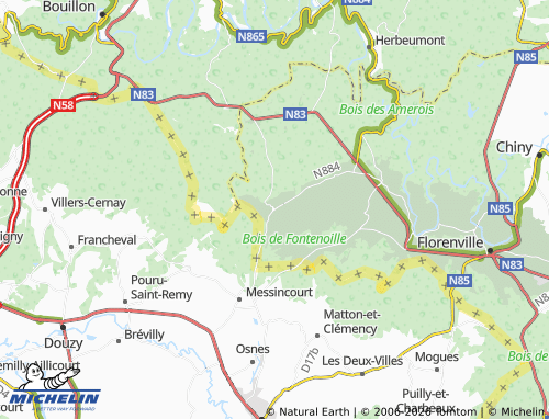 MICHELIN Muno map - ViaMichelin