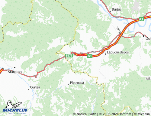 MICHELIN Baștea map - ViaMichelin