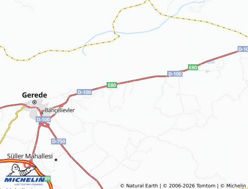 MICHELIN Afşartarakçı map - ViaMichelin
