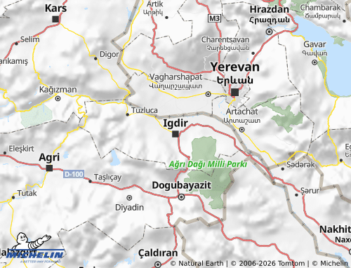 MICHELIN-Landkarte Iğdır - ViaMichelin