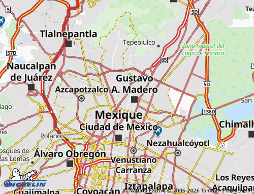 Mapa MICHELIN Tepeyac Insurgentes - ViaMichelin