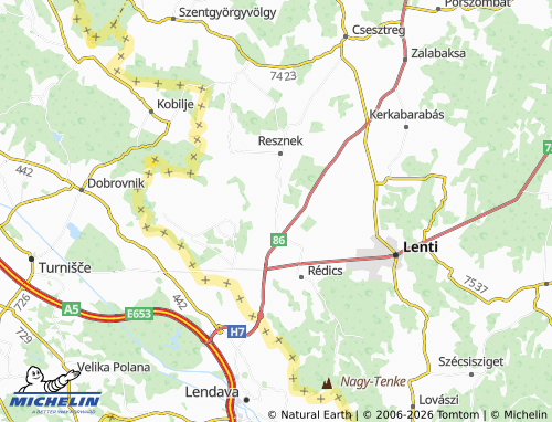 Mapa MICHELIN Belsősárd - ViaMichelin
