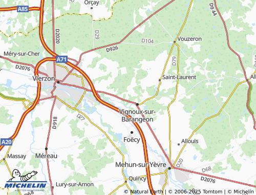 Carte MICHELIN Fontenette - ViaMichelin