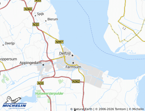 Mapa MICHELIN Delfzijl - ViaMichelin