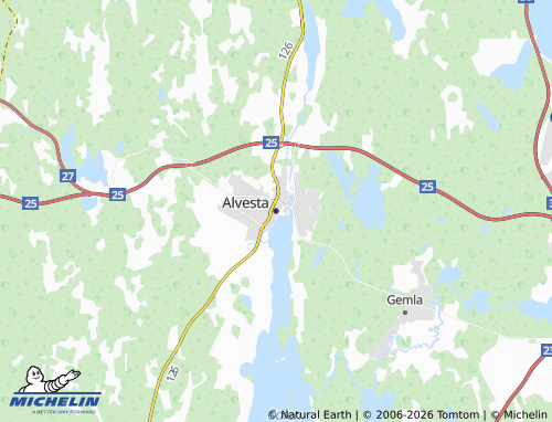 MICHELIN-Landkarte Alvesta - ViaMichelin