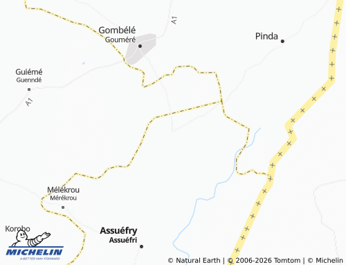 MICHELIN-Landkarte Dadiassé - ViaMichelin