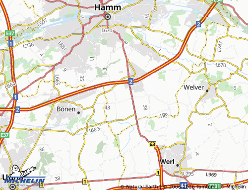 MICHELIN Opsen map - ViaMichelin