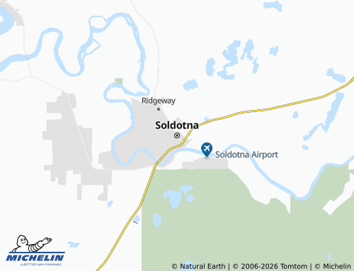 MICHELIN Soldotna map - ViaMichelin