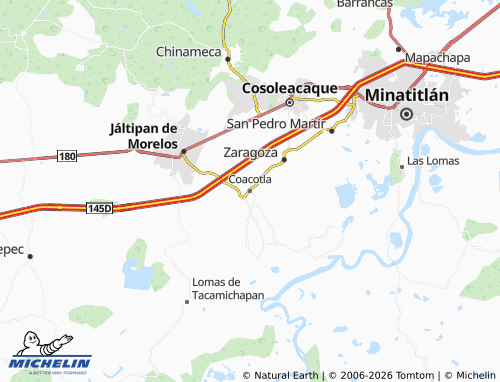 Kaart MICHELIN Coacotla - ViaMichelin