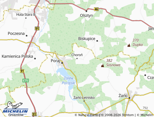 Carte MICHELIN Choroń - ViaMichelin