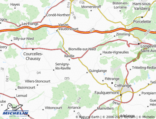 Carte MICHELIN Fouligny - ViaMichelin