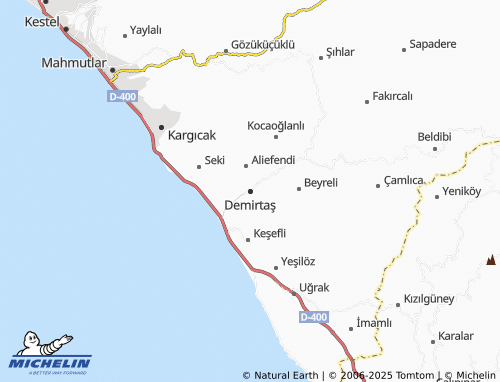 MICHELIN Demirtaş map - ViaMichelin