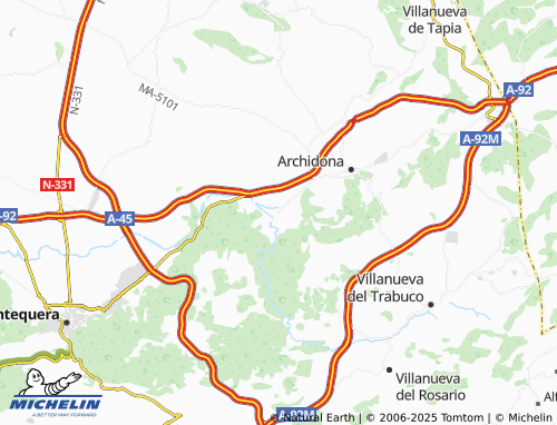 MICHELIN Huertas del Río map - ViaMichelin