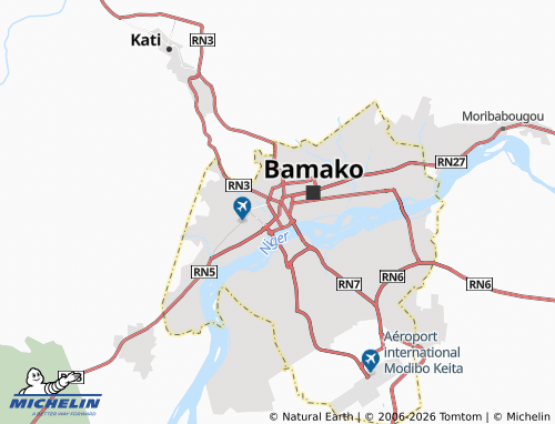 Mappa MICHELIN Bamako-Coura - ViaMichelin
