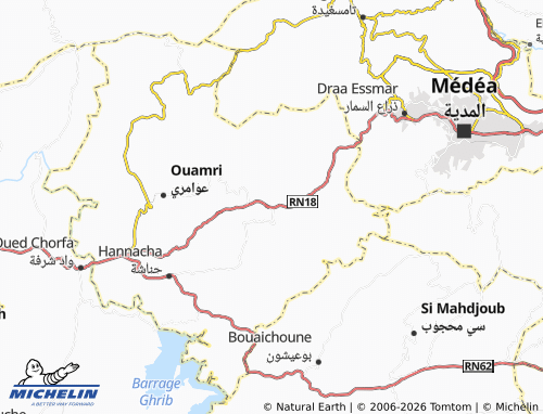 Mappa MICHELIN Wad Harbeel - ViaMichelin