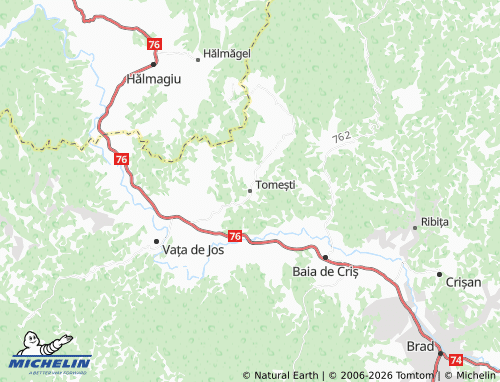 Mapa MICHELIN Tomești - ViaMichelin