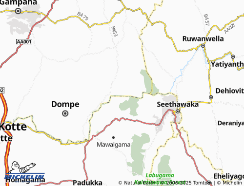 MICHELIN-Landkarte Udakanampella South - ViaMichelin
