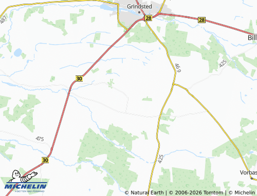 MICHELIN-Landkarte Vesterhede - ViaMichelin