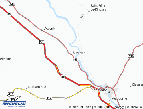 Mapa MICHELIN Ulverton - ViaMichelin