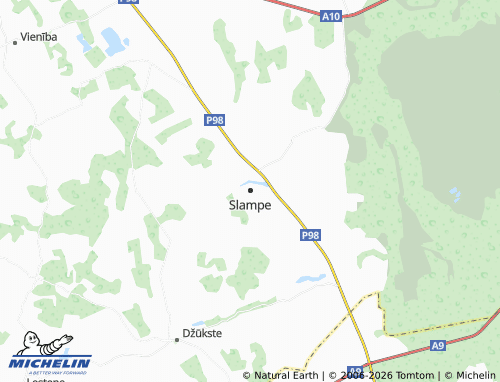 Mapa MICHELIN Slampes pagasts - ViaMichelin