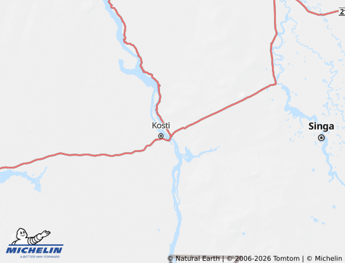 Carte MICHELIN White Nile - ViaMichelin
