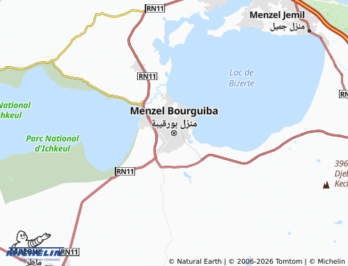 Mappa MICHELIN Manzil Bourqeebah - ViaMichelin