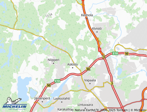 MICHELIN Koivurinne map - ViaMichelin