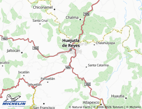 Mappa MICHELIN Villa de Guadalupe - ViaMichelin