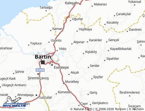 MICHELIN-Landkarte Okçular - ViaMichelin