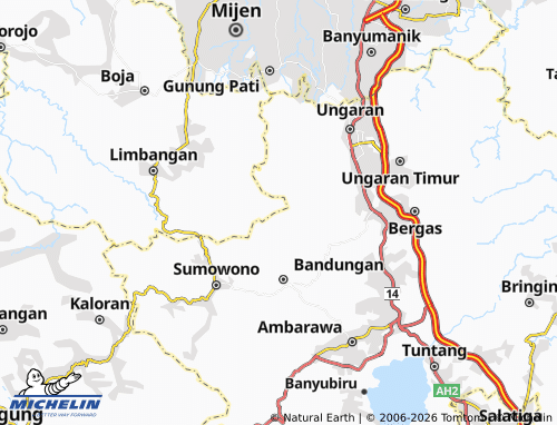 MICHELIN Gebugan map - ViaMichelin