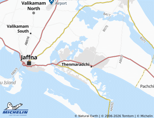 Mapa MICHELIN Thenmadduvil - ViaMichelin