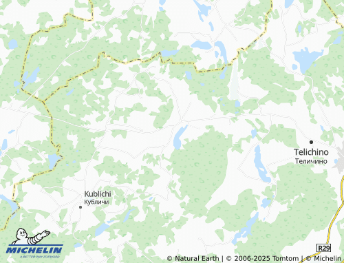 MICHELIN Selishche map - ViaMichelin