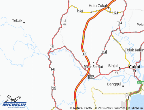 MICHELIN-Landkarte Kampung Kuala Tayur - ViaMichelin