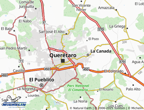 MICHELIN Altos del Marqués, Fraccionamiento Privada La Marquésa map - ViaMichelin