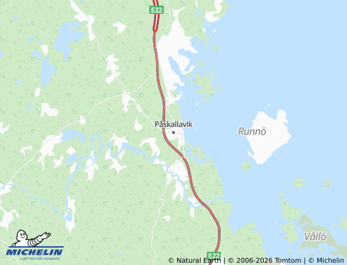 Mappa MICHELIN Påskallavik - ViaMichelin