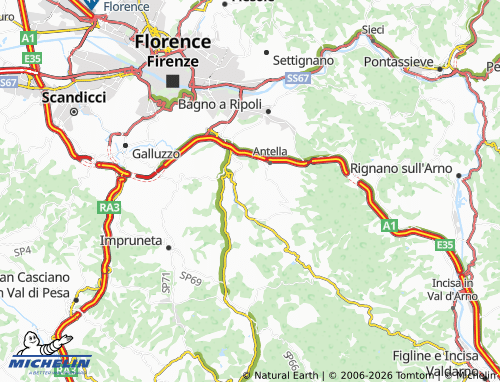 MICHELIN Lappeggi map - ViaMichelin