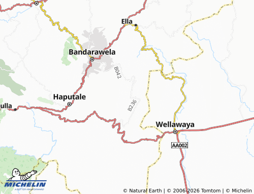 MICHELIN Koslanda map - ViaMichelin