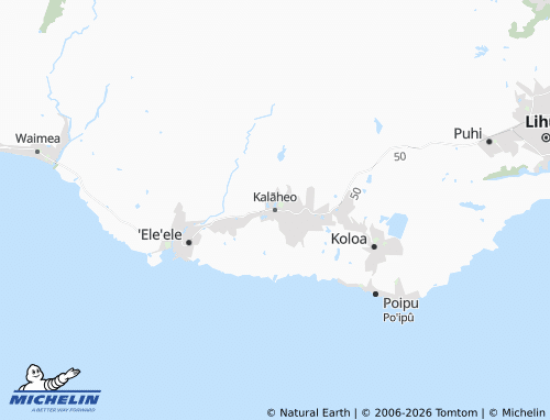 Mappa MICHELIN Kalāheo - ViaMichelin